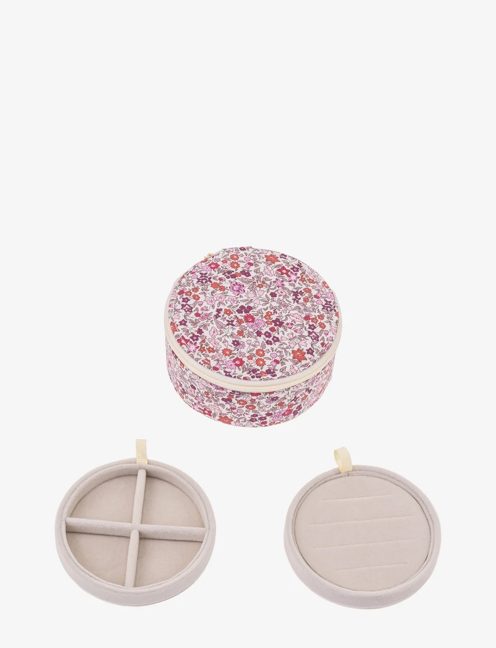 Bon Dep - Jewelry box round mw Liberty Ava Pink - jewellery boxes - liberty ava pink - 0
