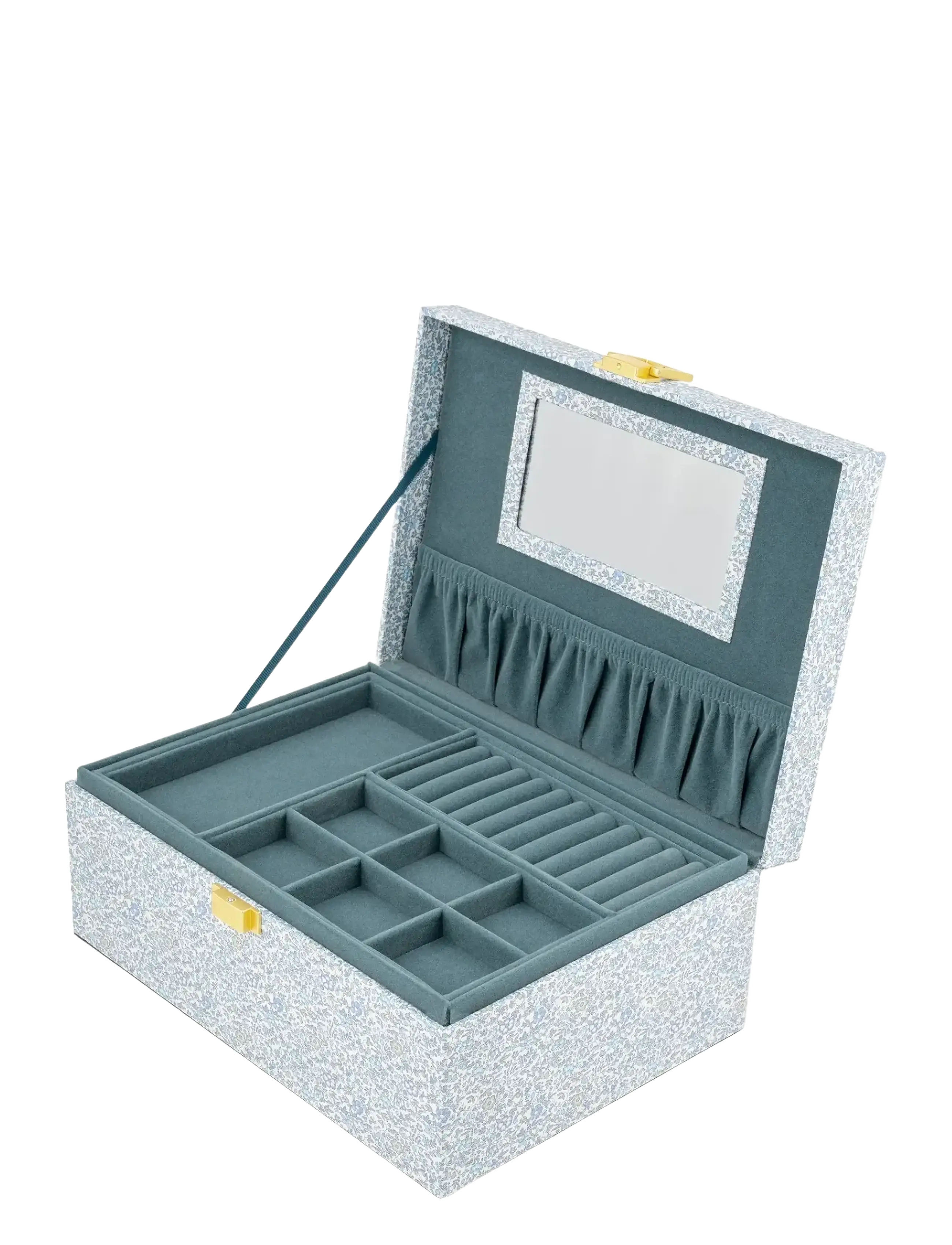 Bon Dep - Jewelry box square mw Liberty Katie and Millie Light Blue - boîtes à bijoux - blue - 2