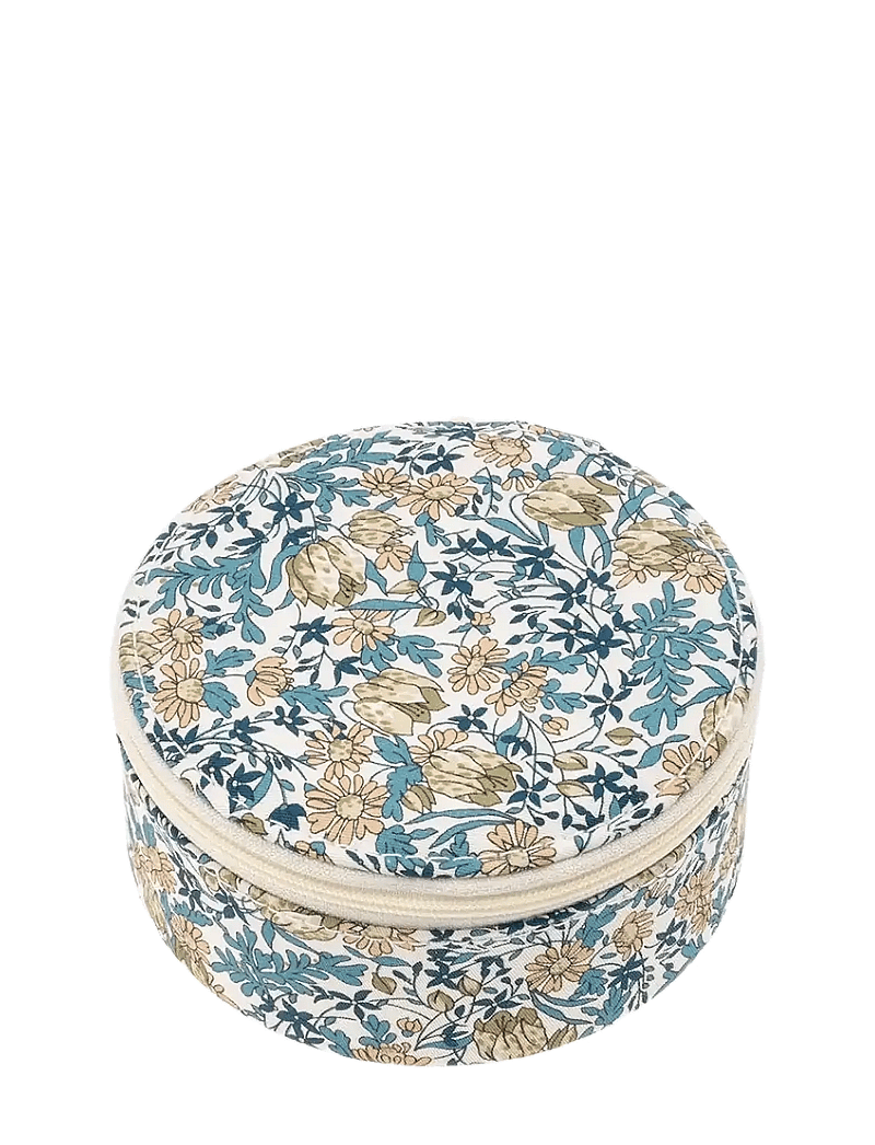 Bon Dep - Jewelry box round mw Liberty Francesca Tulip - jewellery boxes - blue - 0