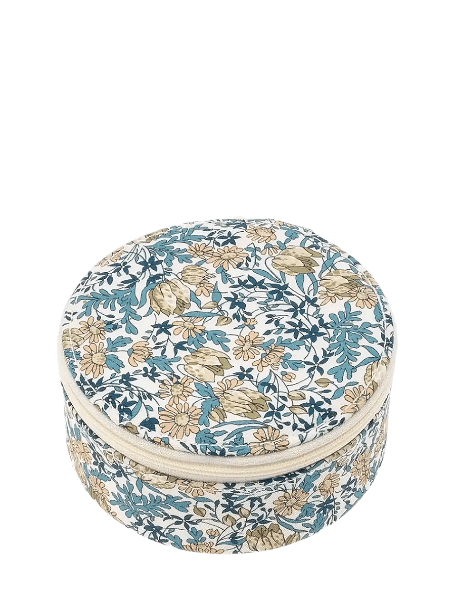 Bon Dep - Jewlery box round in liberty print - schmuckschatullen - blue - 0