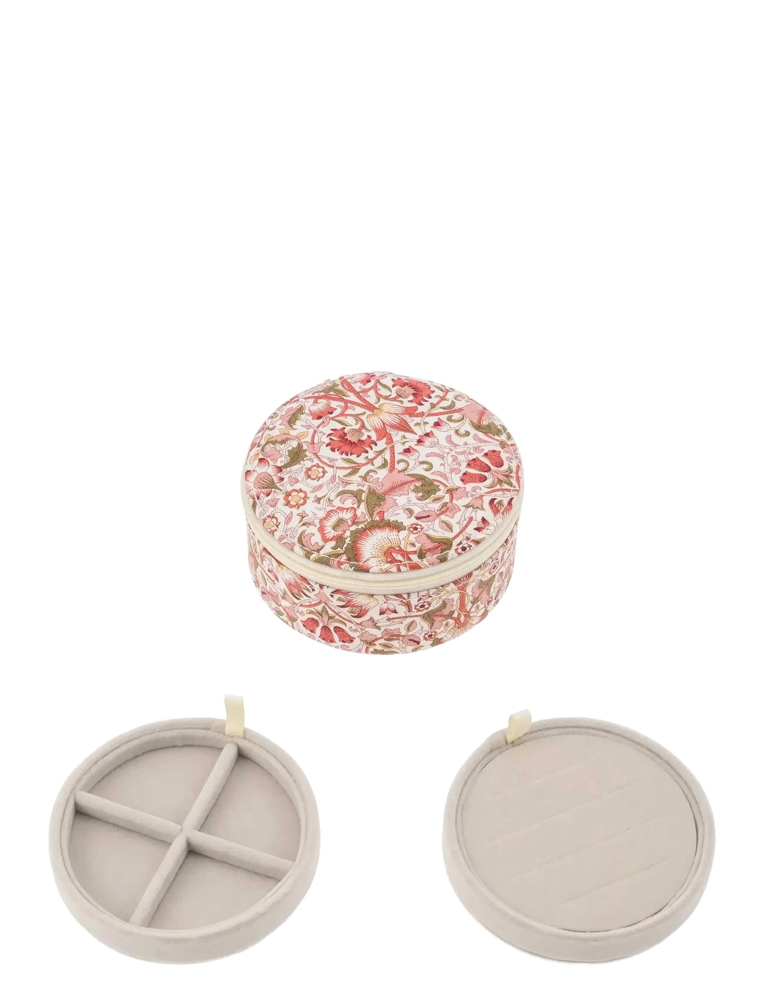 Bon Dep - Jewelry box round mw Liberty Lodden - red - 1