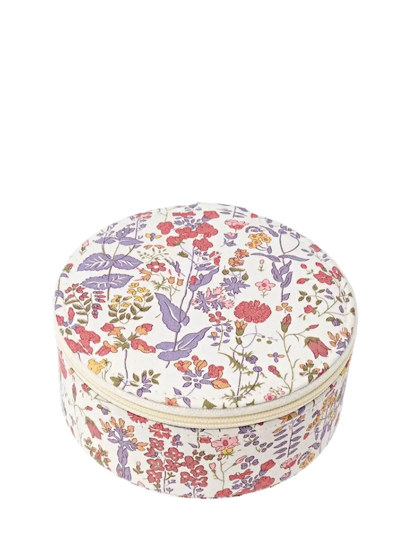Bon Dep Jewelry Box Round Mw Liberty Field Flowers, Damen, Runde Blumen Schmuckschatulle, Rosa, Gr.ONE SIZE