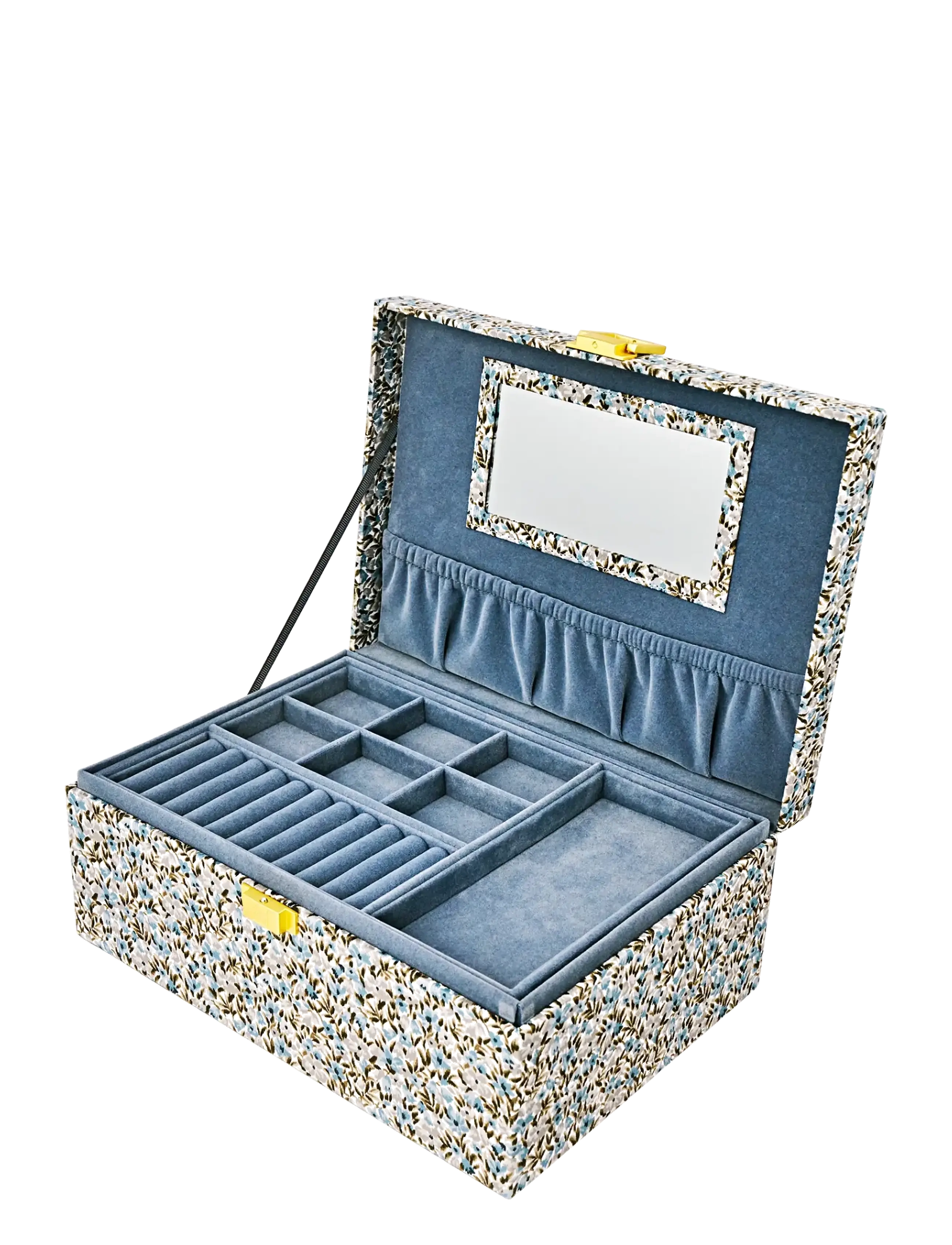 Bon Dep - Jewelry box square mw Liberty Rhea - smyckeskrin - red - 1
