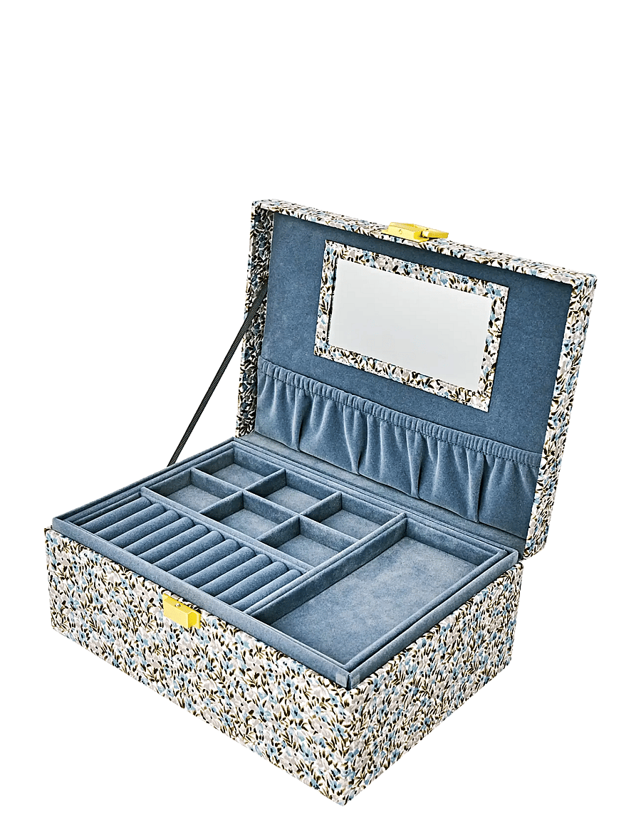Bon Dep - Jewelry box square mw Liberty Rhea - smyckeskrin - red - 1