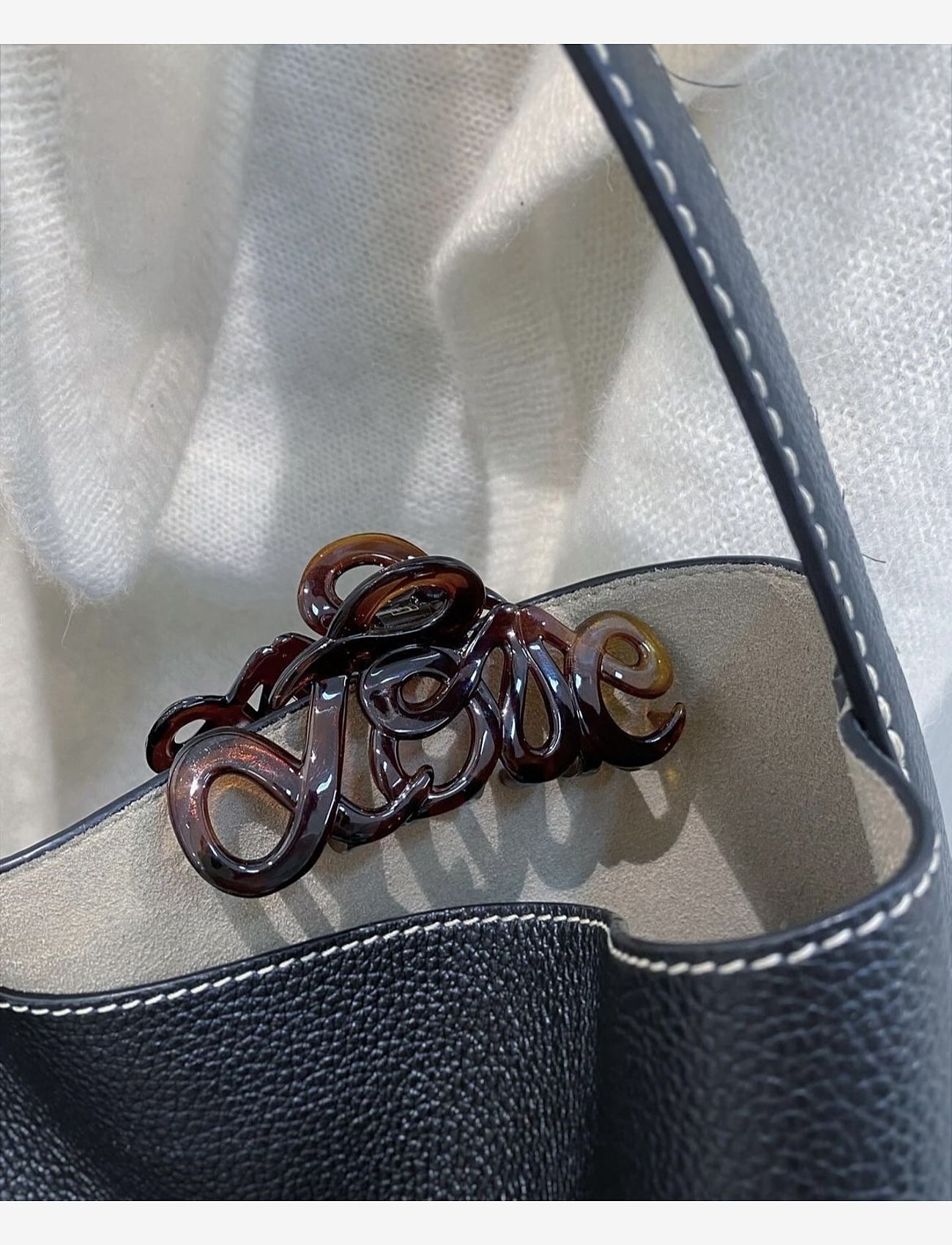 Bon Dep - Love claw 8cm - hårklemmer - horn - 0