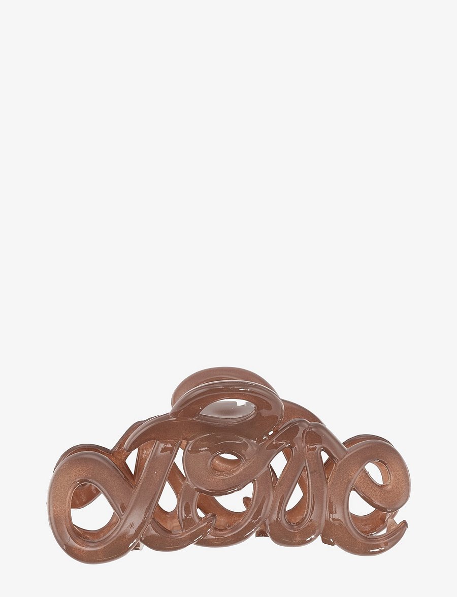 Bon Dep - Love claw 8cm - plaukų segtukai - caramel - 0