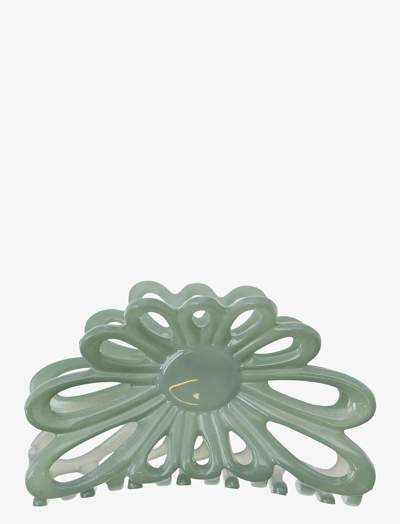 Bon Dep - Flower Claw 8cm Water Green - hårklemmer - green - 1
