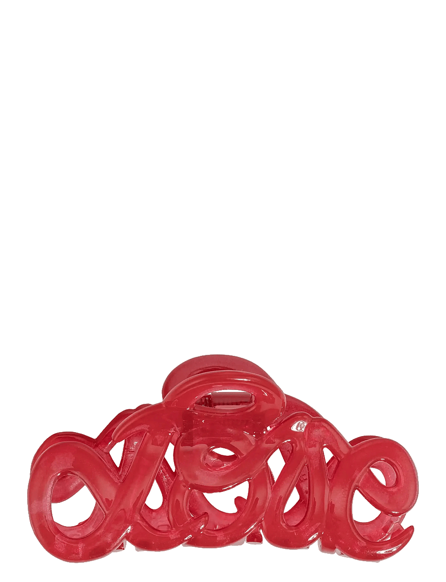 Bon Dep - Love claw 8cm Lipstick Red - hårklämmor - red - 0