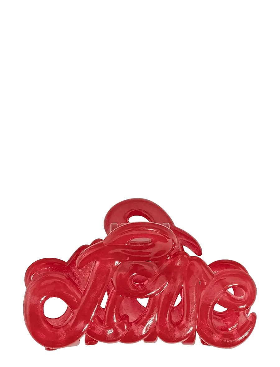 Bon Dep - Love claw 5cm Lipstick Red - hårklämmor - red - 0