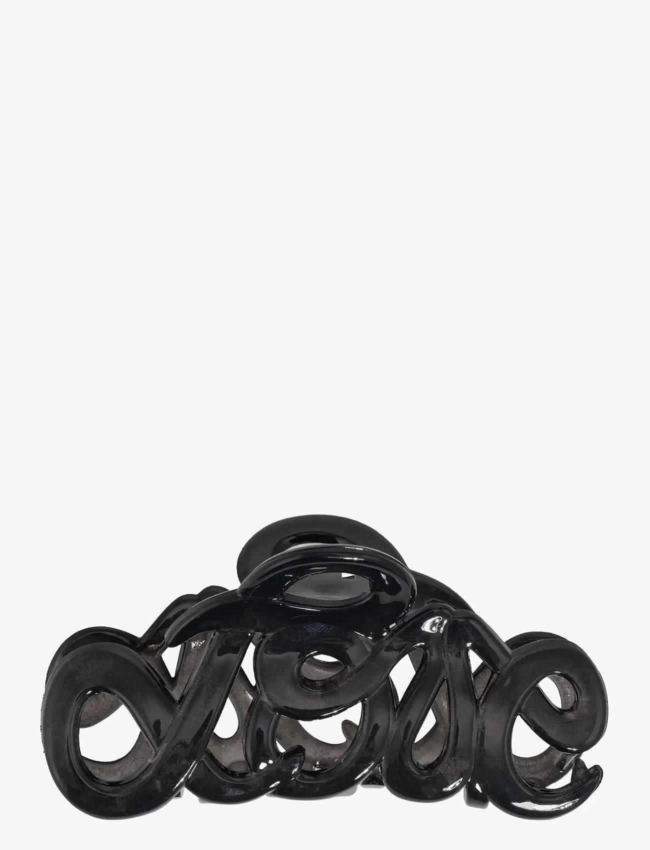 Bon Dep - Love claw 8cm Charcoal - hair claws - black - 1