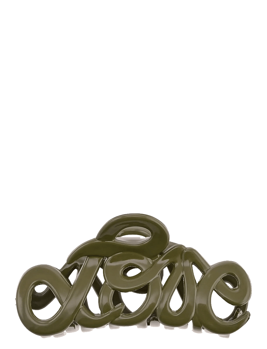 Bon Dep - Love claw 8cm Army - hårklämmor - green - 1