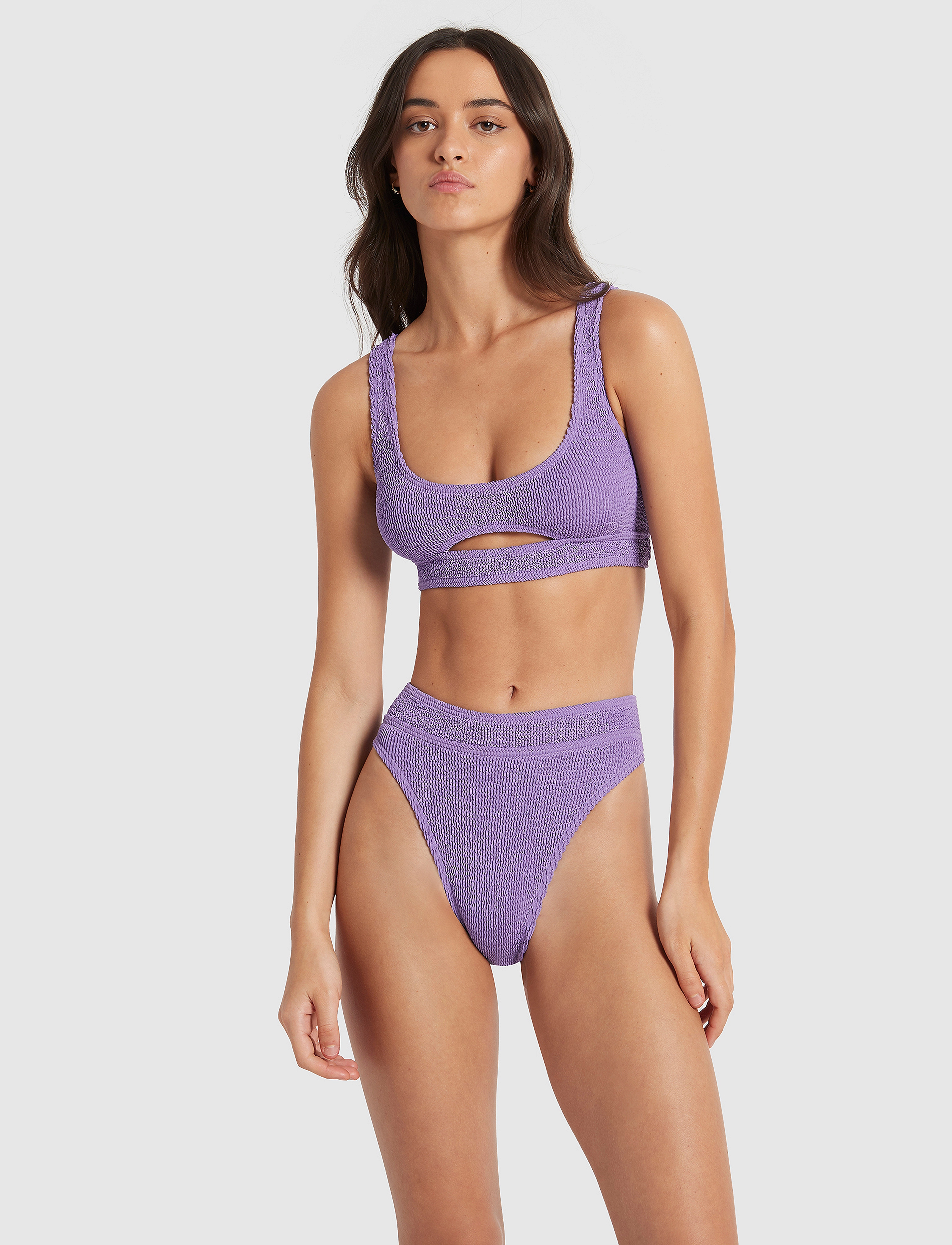 Bond-Eye - Savannah Brief - højtaljede bikiniunderdele - mauve eco - 3