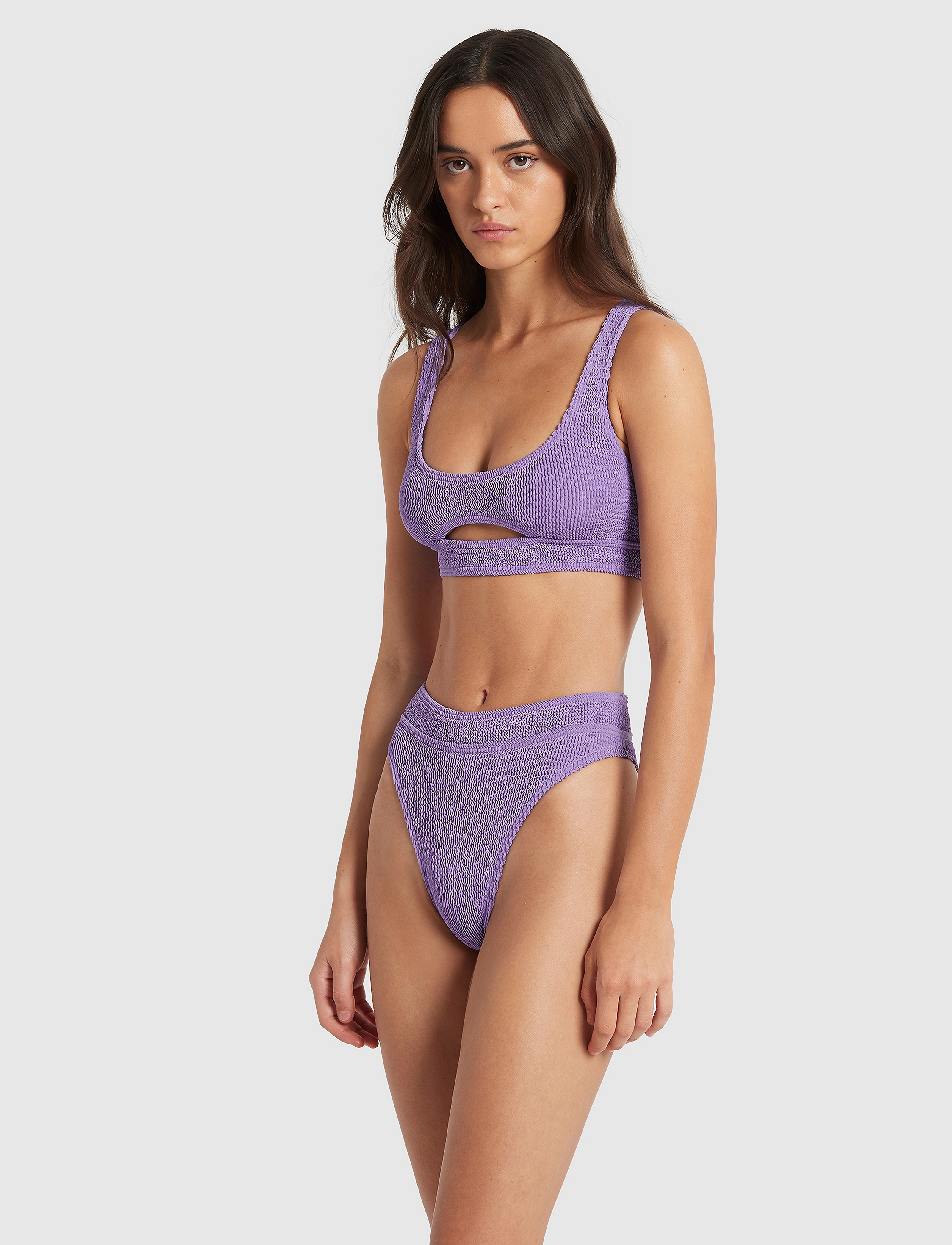 Bond-Eye - Savannah Brief - højtaljede bikiniunderdele - mauve eco - 4