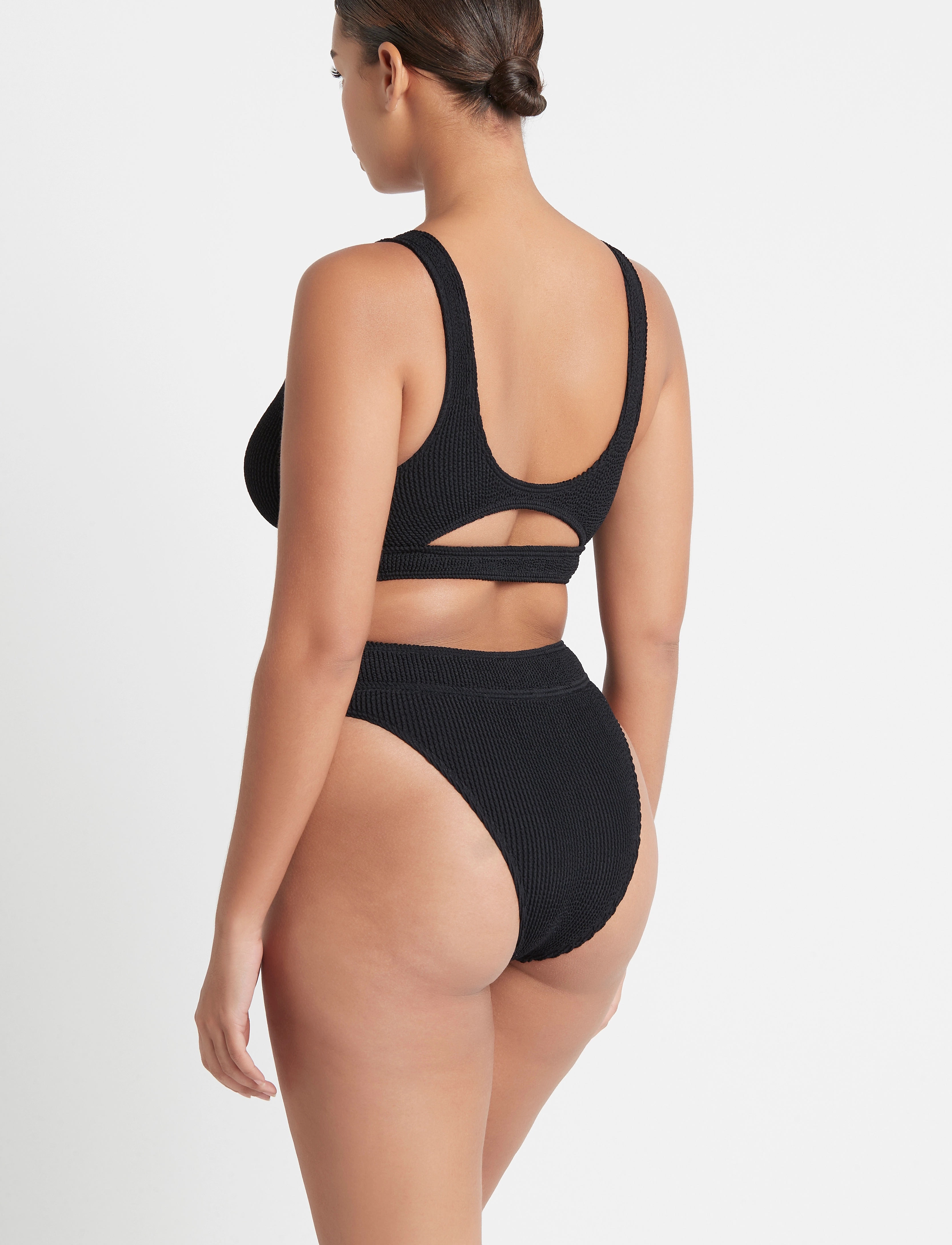 Bond-Eye - Sasha Crop Khaki Eco - bandeau-bikini-oberteile - black - 4