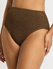 Bond-Eye - Palmer Brief Cocoa Lurex - high waist bikini bottoms - cocoa lurex - 5