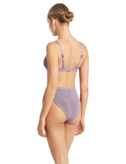 Bond-Eye - Palmer Brief Cocoa Lurex - high waist bikini bottoms - lavender lurex - 4