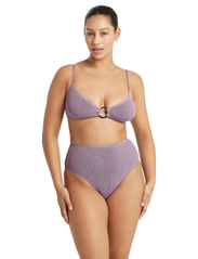 Bond-Eye - Palmer Brief Cocoa Lurex - high waist bikini bottoms - lavender lurex - 6