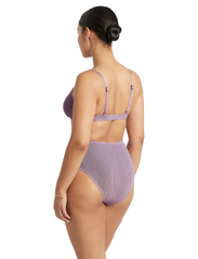 Bond-Eye - Palmer Brief Cocoa Lurex - high waist bikini bottoms - lavender lurex - 8