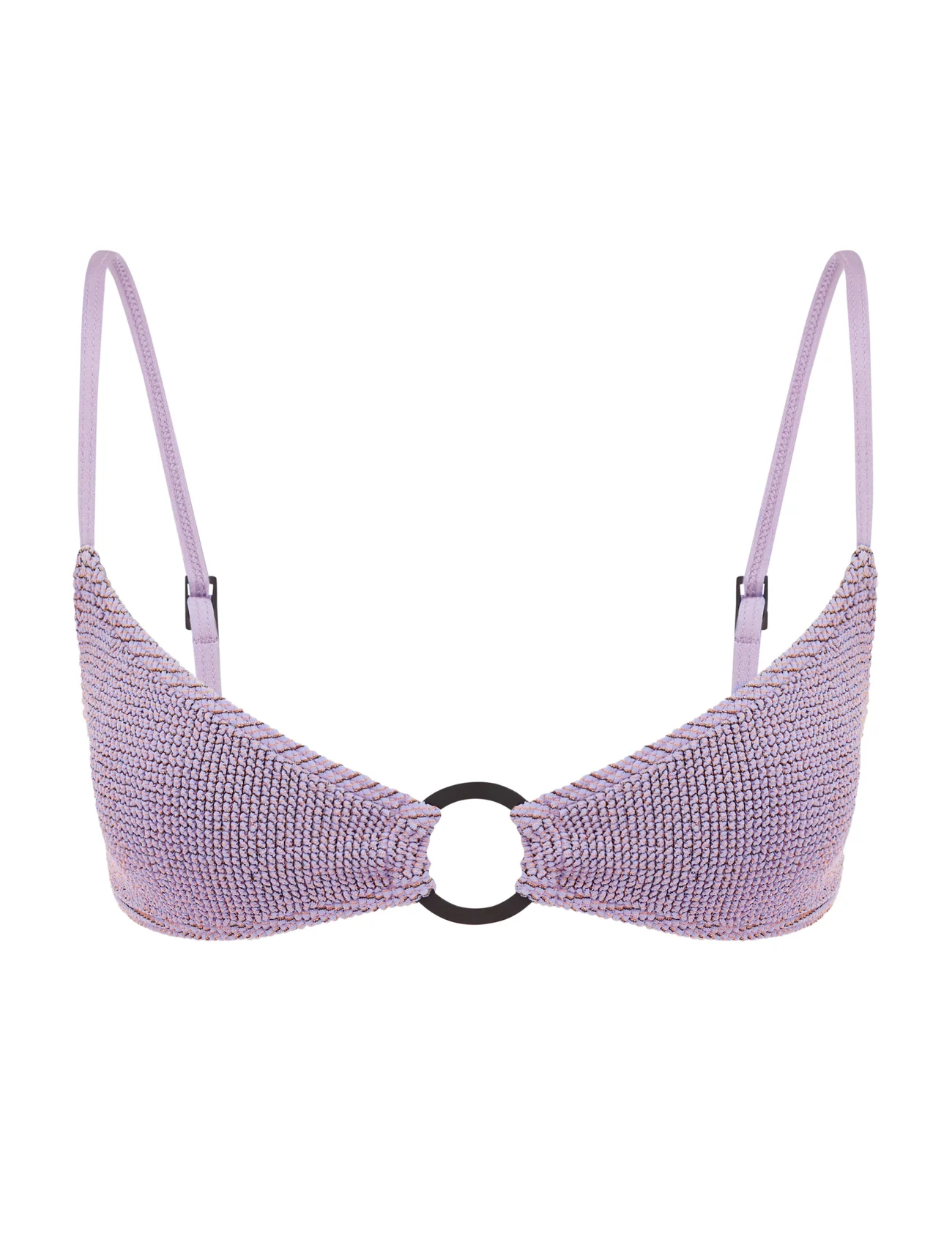 Bond-Eye - Ring Lissio Crop Cocoa Lurex - trekant-bikinis - lavender lurex - 0