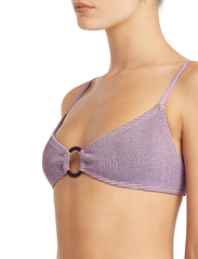 Bond-Eye - Ring Lissio Crop Cocoa Lurex - bikinis med trekantform - lavender lurex - 1