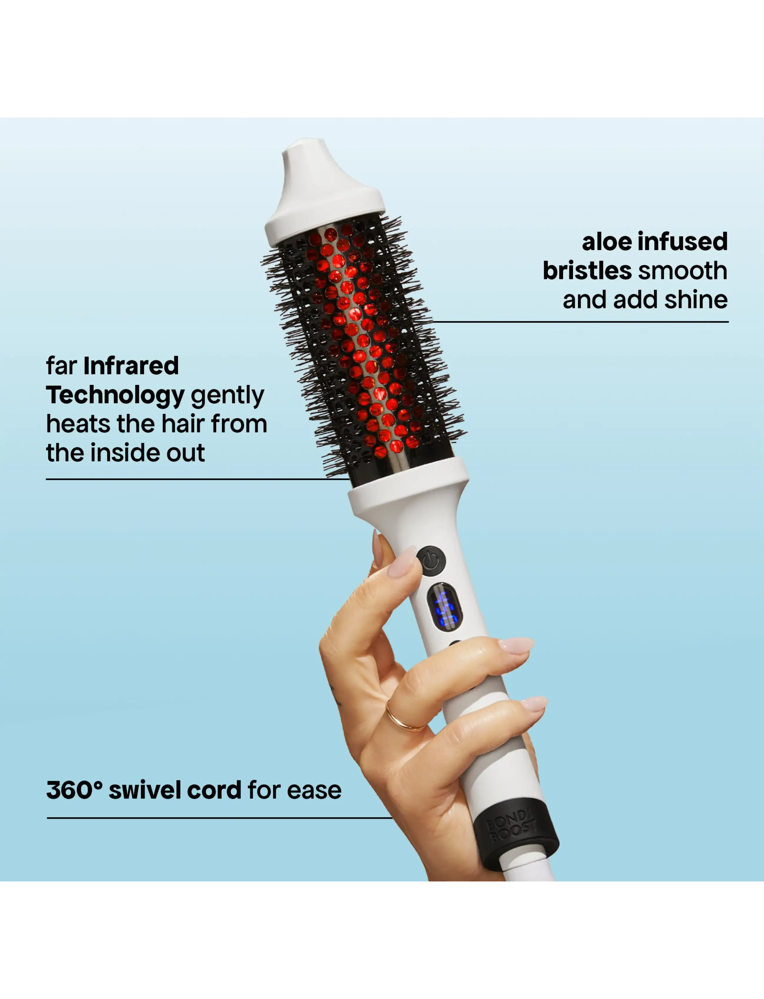 Bondi Boost - Infrared Bounce Brush - varmebørster - clear - 1