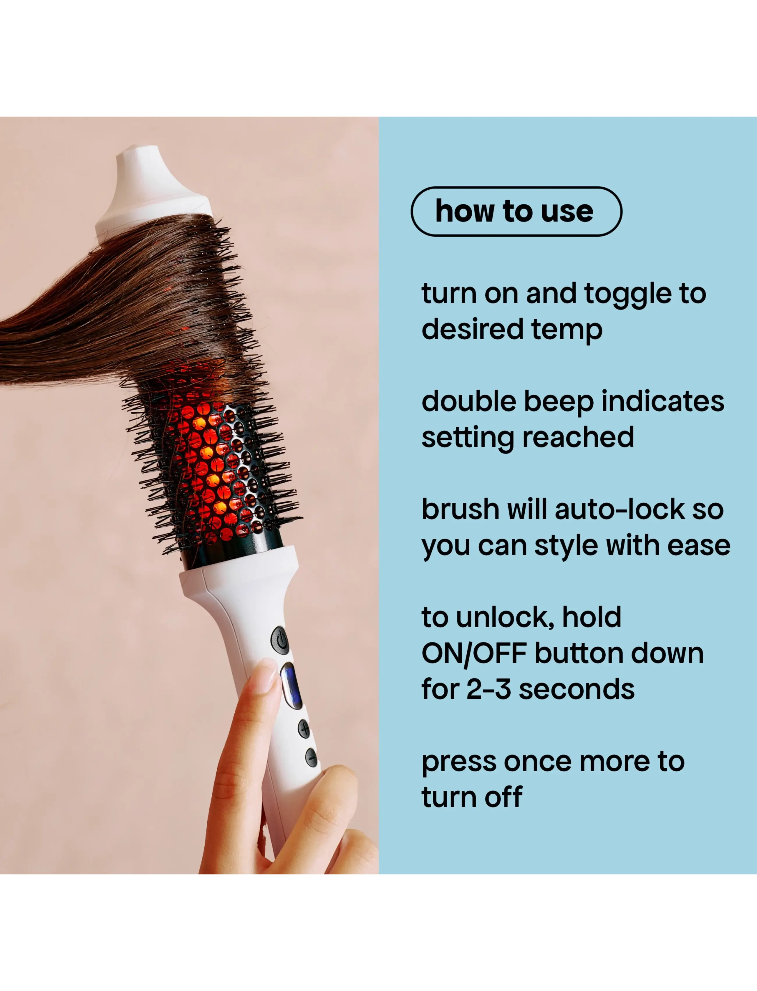 Bondi Boost - Infrared Bounce Brush Long barrel - värmeborste - clear - 5