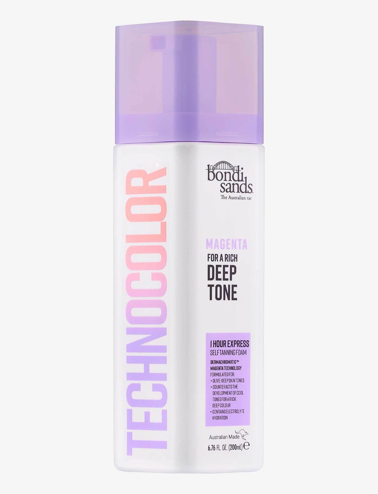 Bondi Sands Technocolor 1 Hour Express Self Tanning Foam Magenta (Deep Tone), 200 ml, Nude, Hudpleje > Selvbruner, Dame