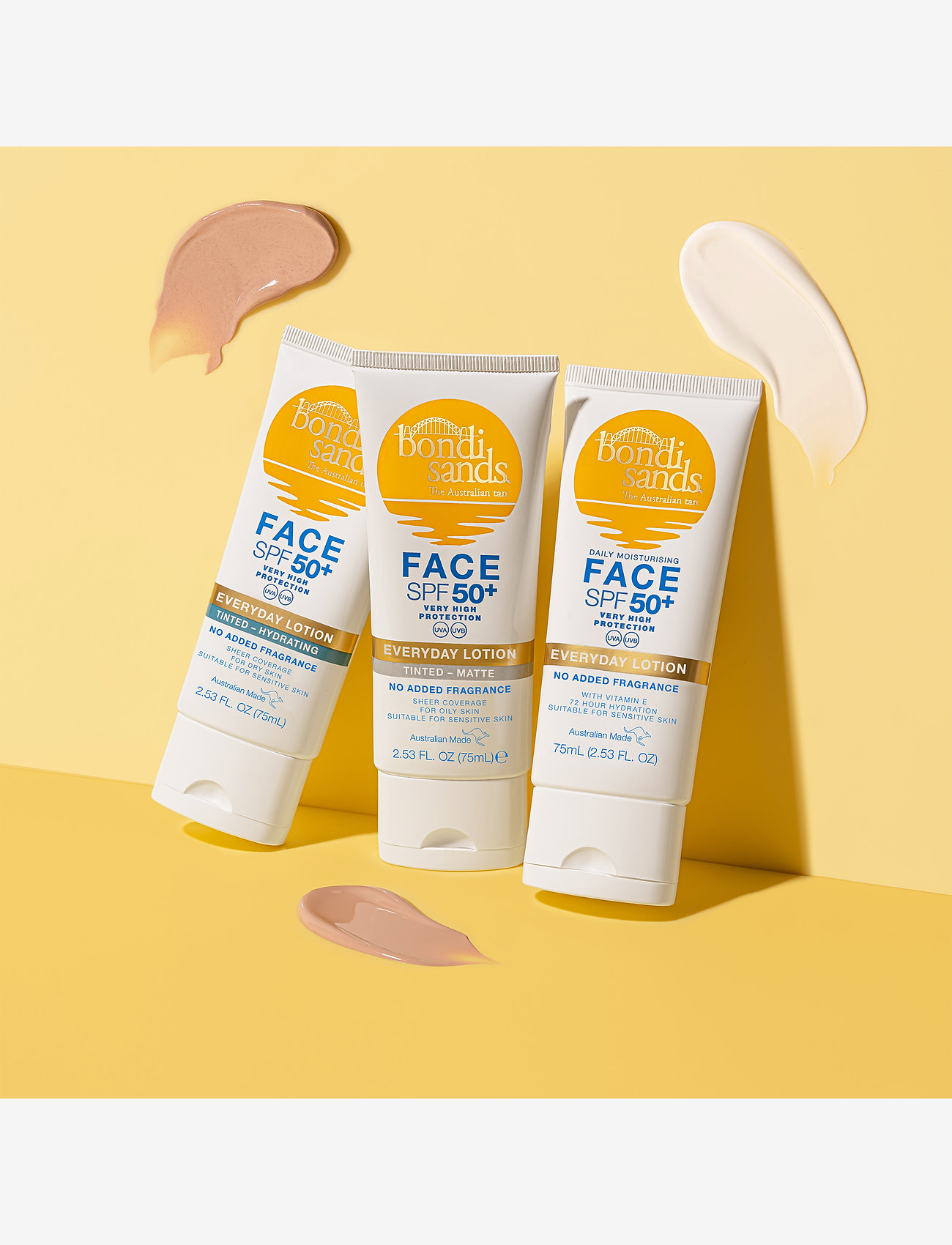 Bondi Sands - SPF 50+ Everyday Face Lotion - päivävoiteet - clear - 1