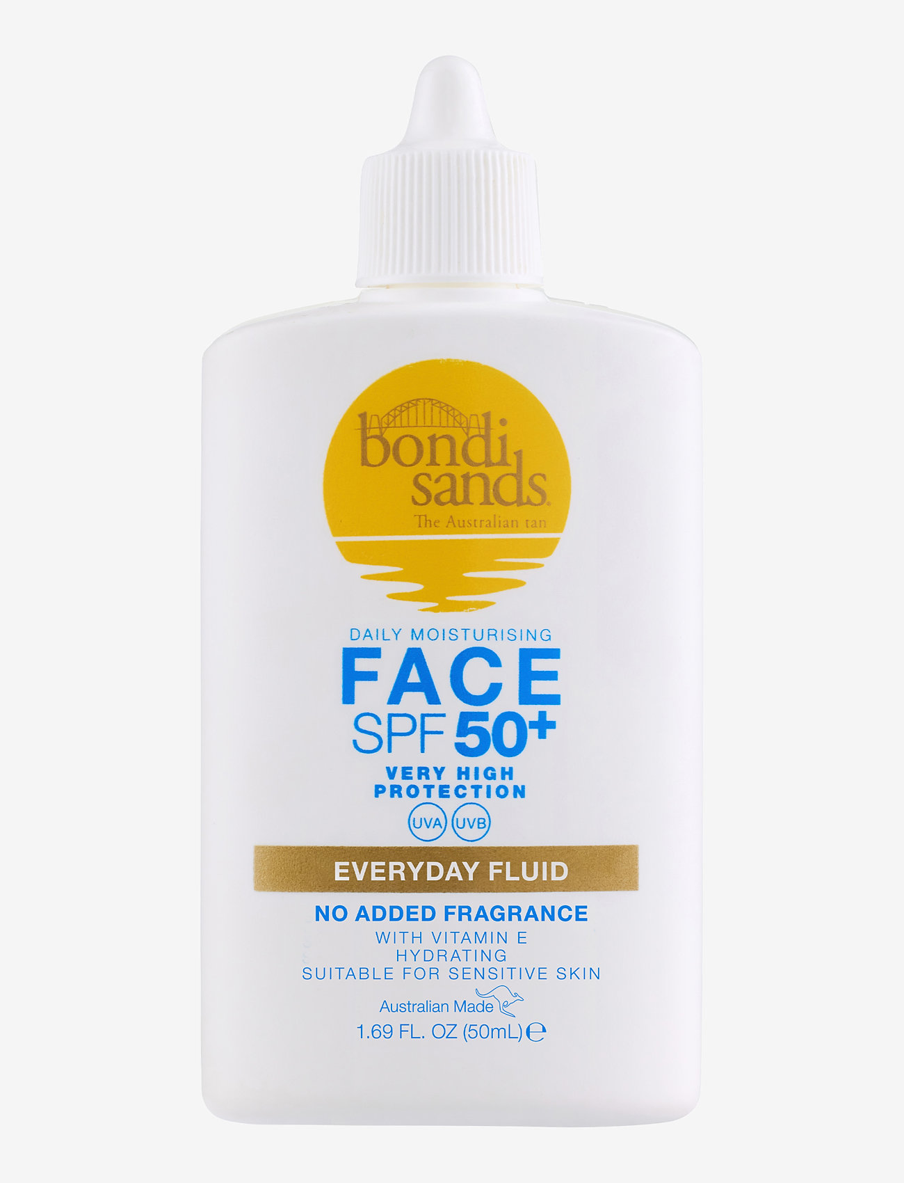 Bondi Sands - SPF 50+ Everyday Face Fluid - til ansigtet - clear - 0