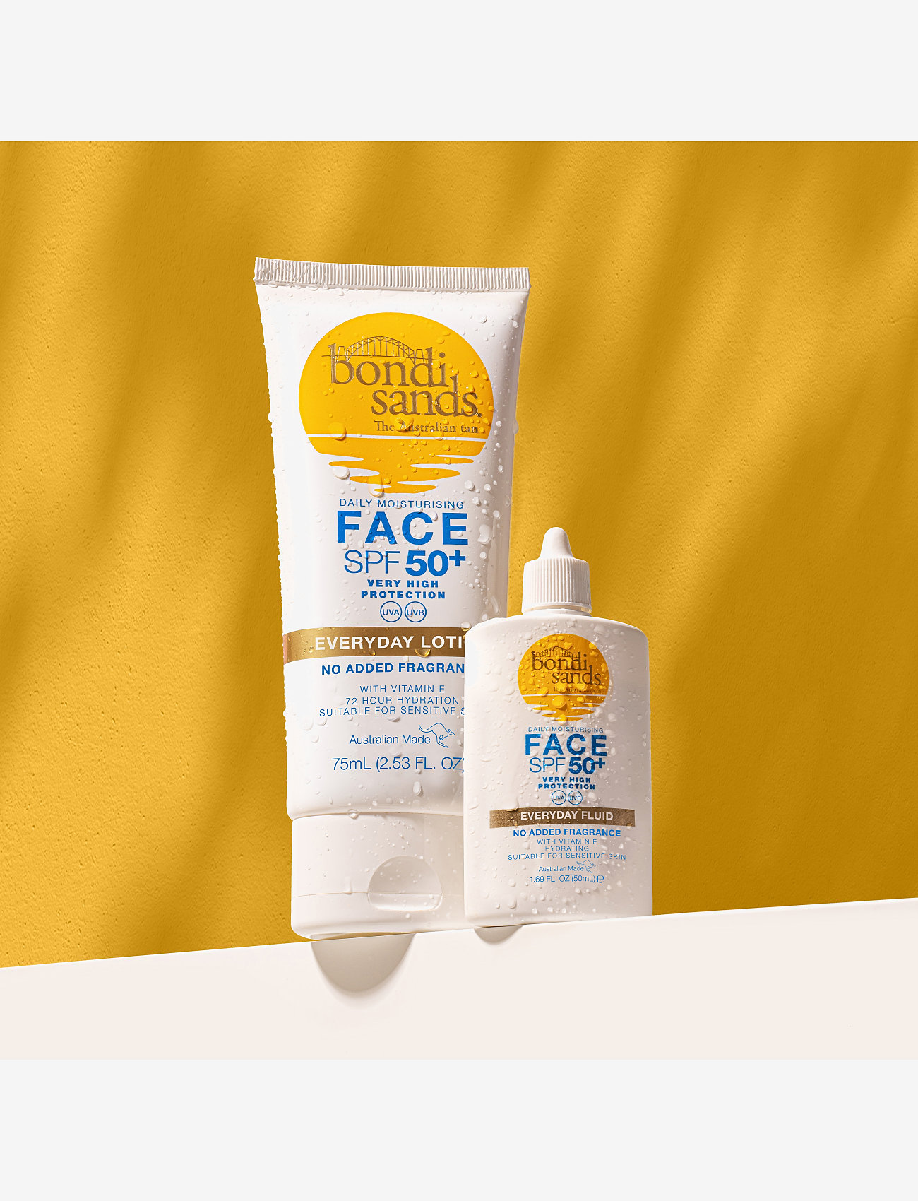 Bondi Sands - SPF 50+ Everyday Face Fluid - til ansigtet - clear - 1