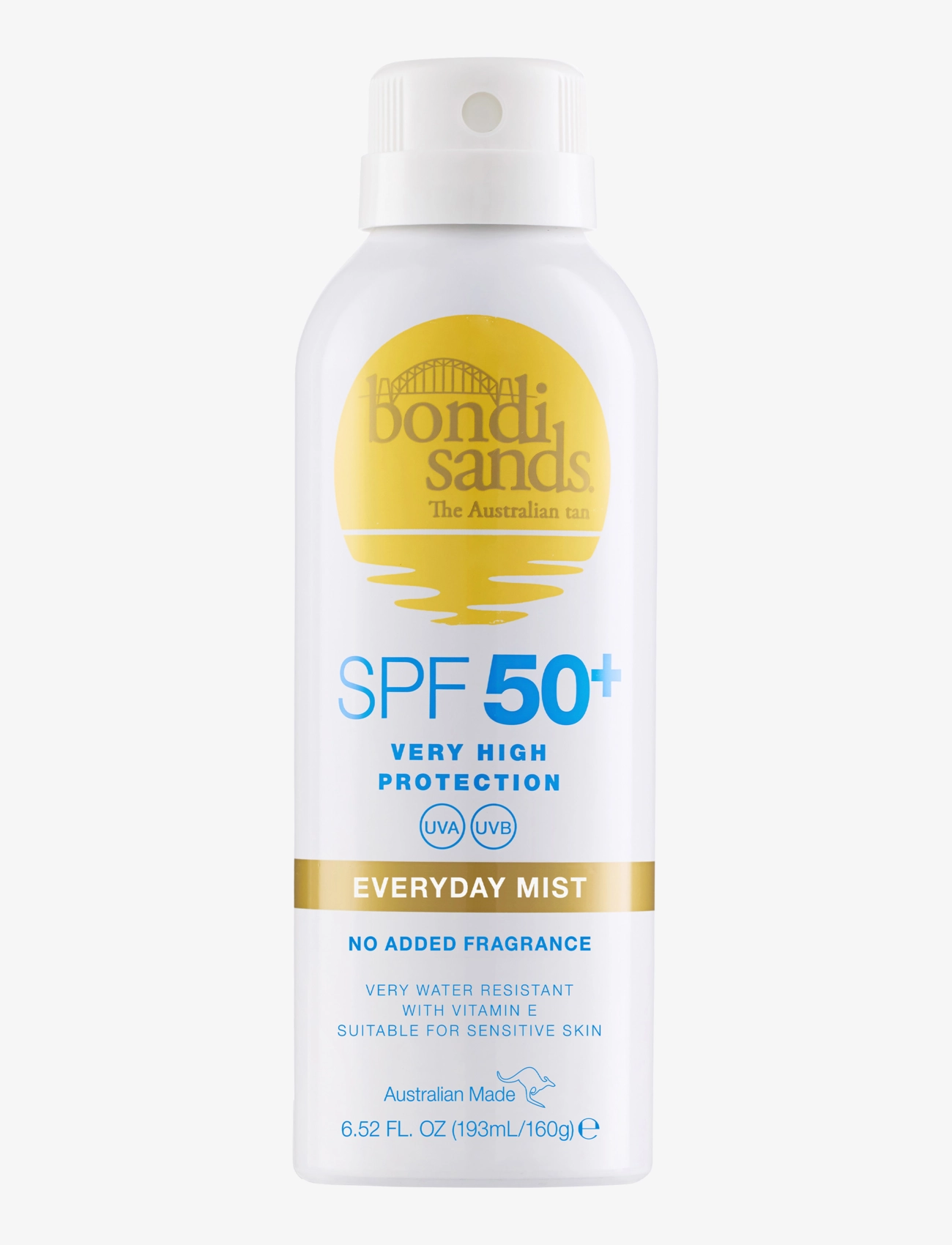 Bondi Sands Spf 50+ Everyday Aerosol Mist Spray, 160 G, Nude, Solpleje > Ansigt, Dame