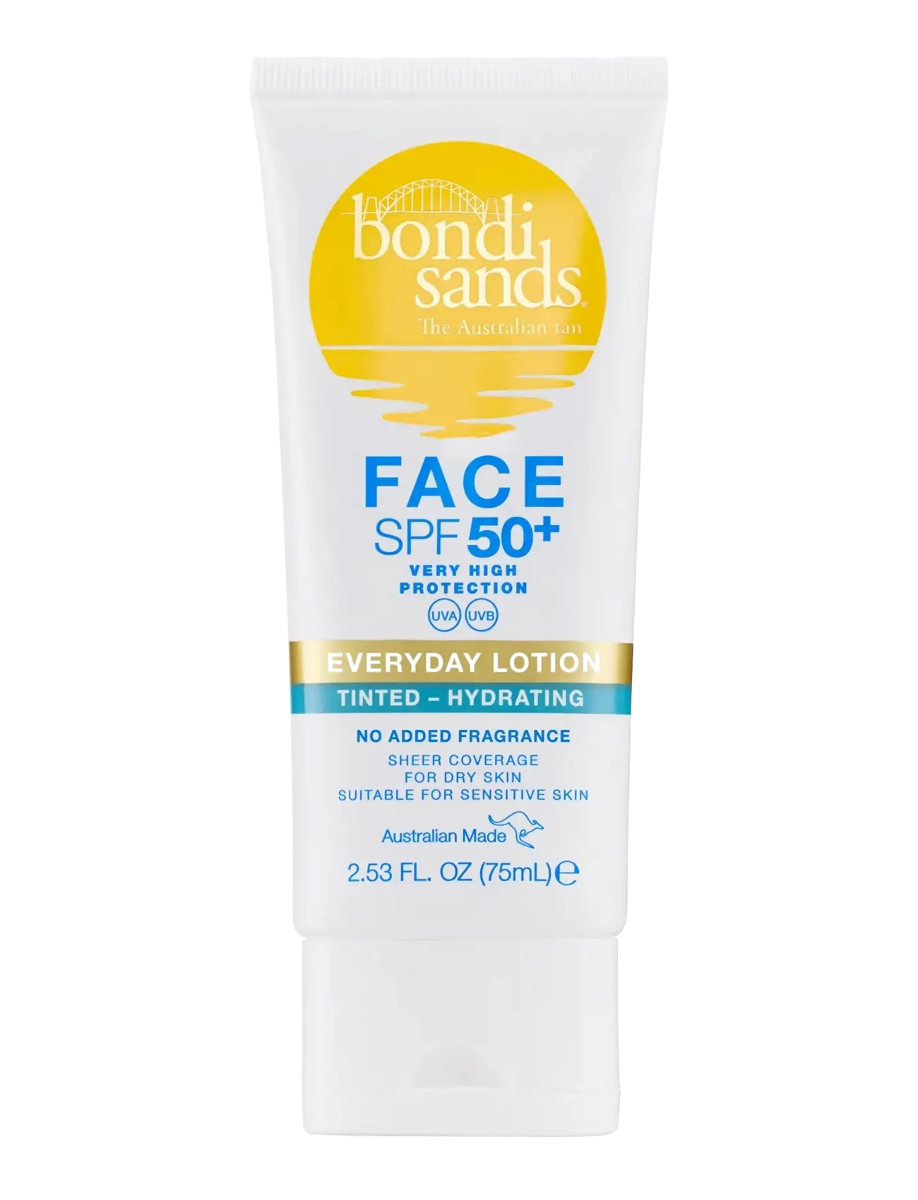 Bondi Sands Spf 50+ Everyday Face Lotion Tinted - Dermatologisk hudvård - NO COLOR / undefined