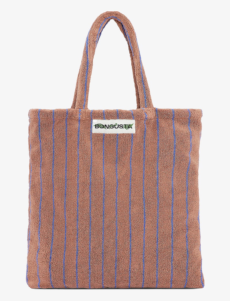 Bongusta - Naram Totebag - tote bags - camel & ultramarine - 0