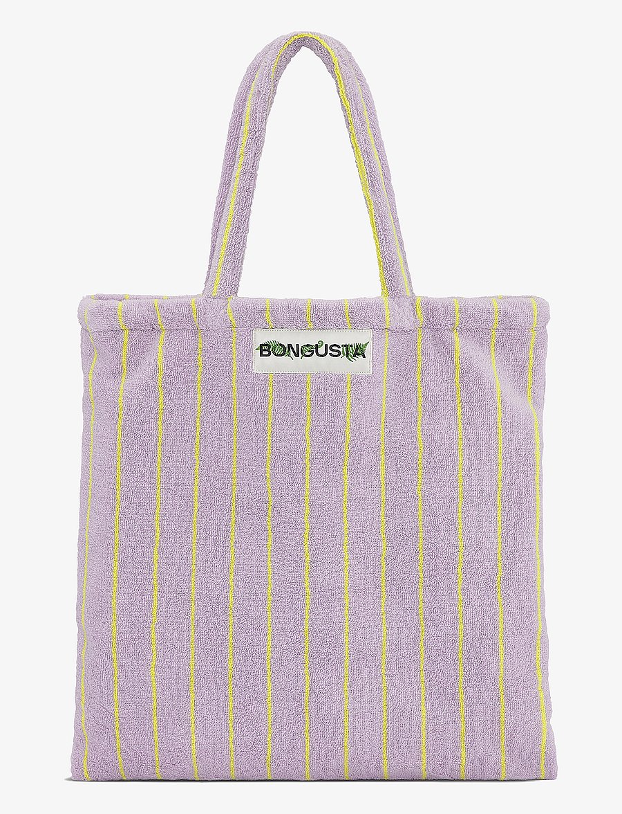 Bongusta - Naram Totebag - tote bags - lilac & neon yellow - 0