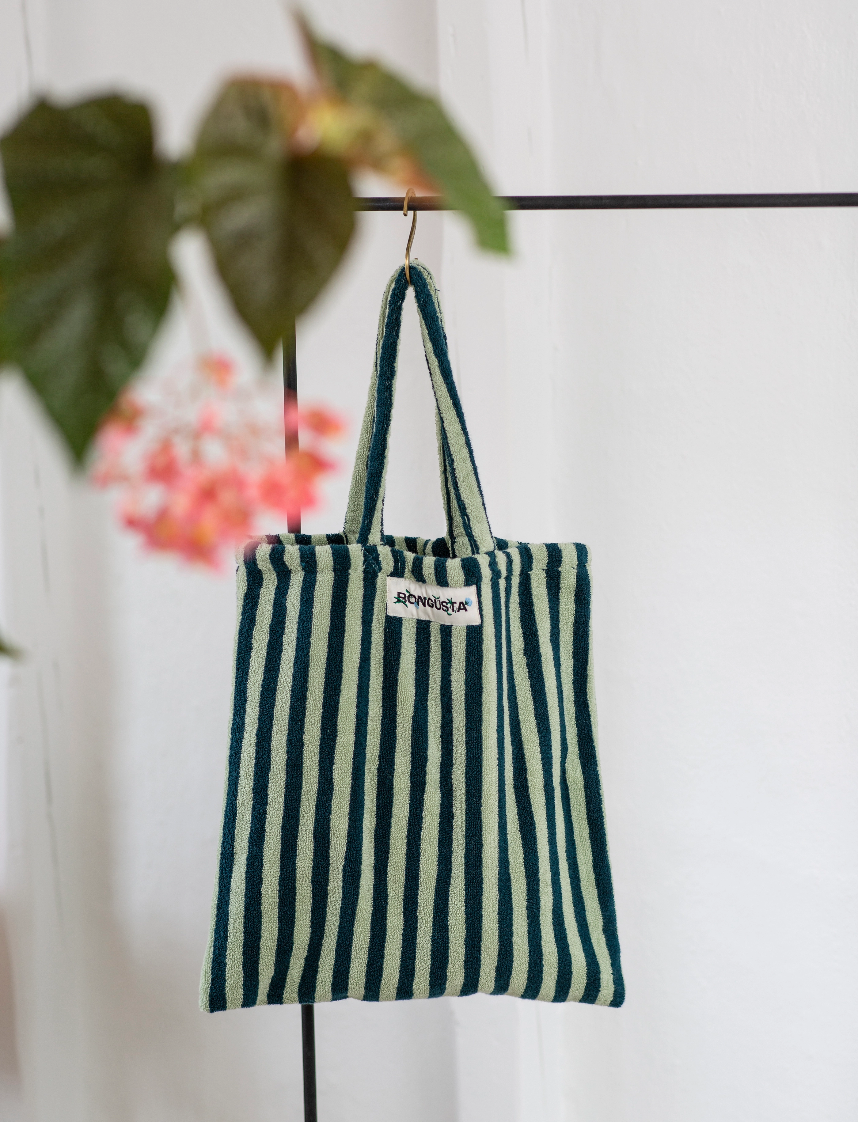 Bongusta - Naram Totebag - tote bags - sea foam & deep teal - 1