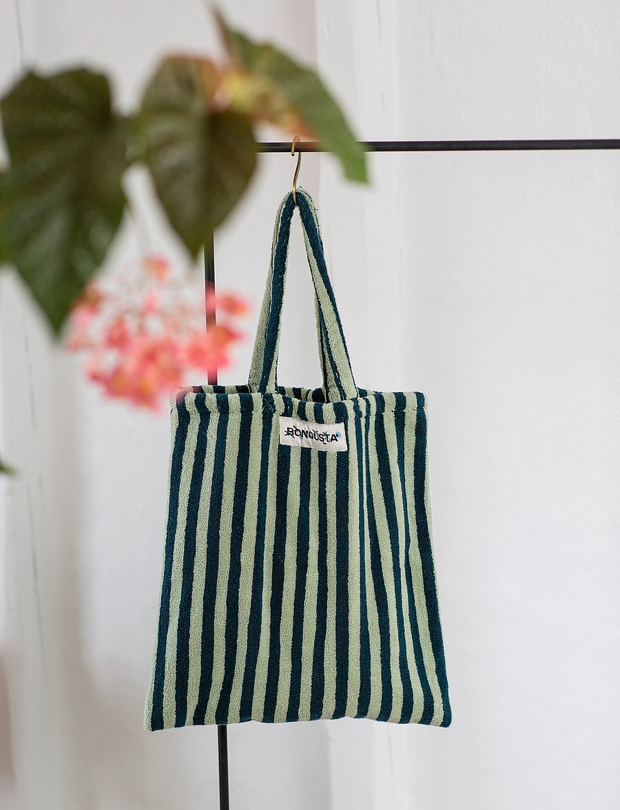 Bongusta - Naram Totebag - tote bags - sea foam & deep teal - 1