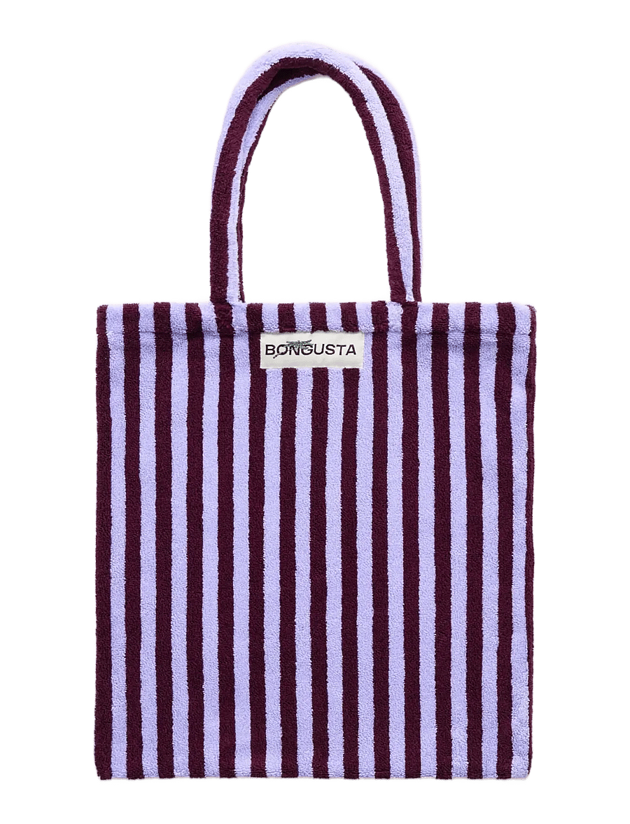 Bongusta - Naram Totebag - tote bags - wine & lavender blue - 1
