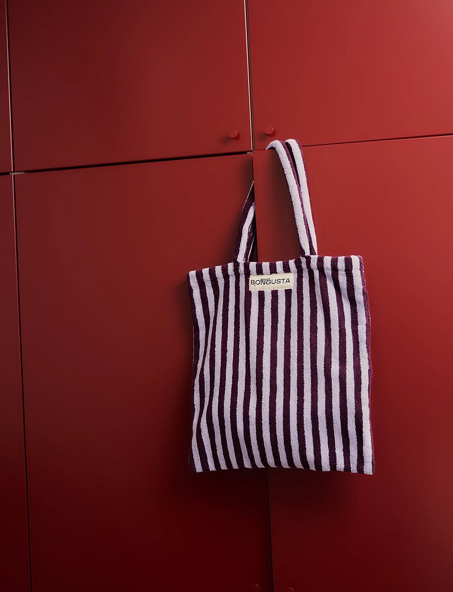 Bongusta - Naram Totebag - tote bags - wine & lavender blue - 2