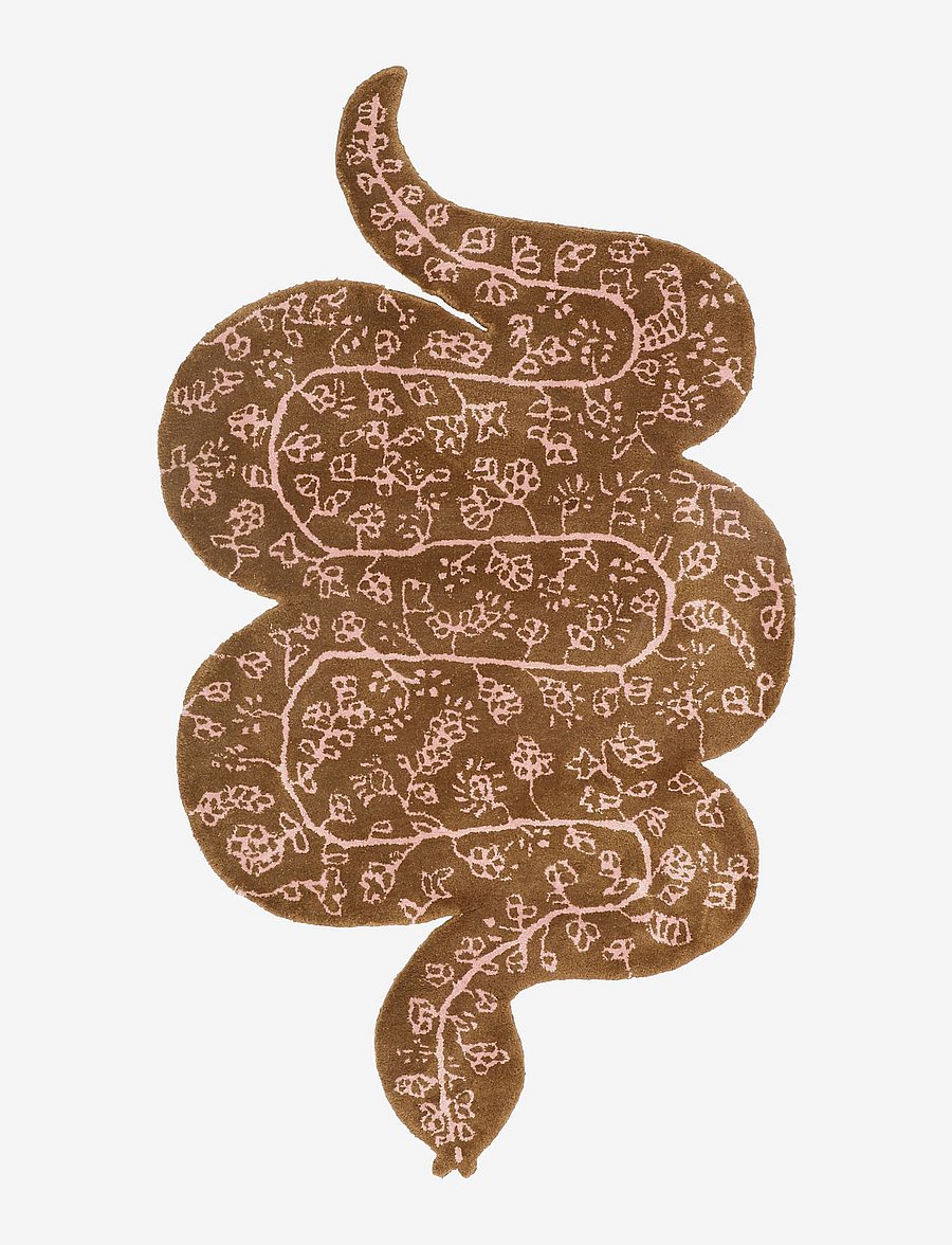 Bongusta - Snake rug - asümmeetrilised vaibad - brown and rose - 0