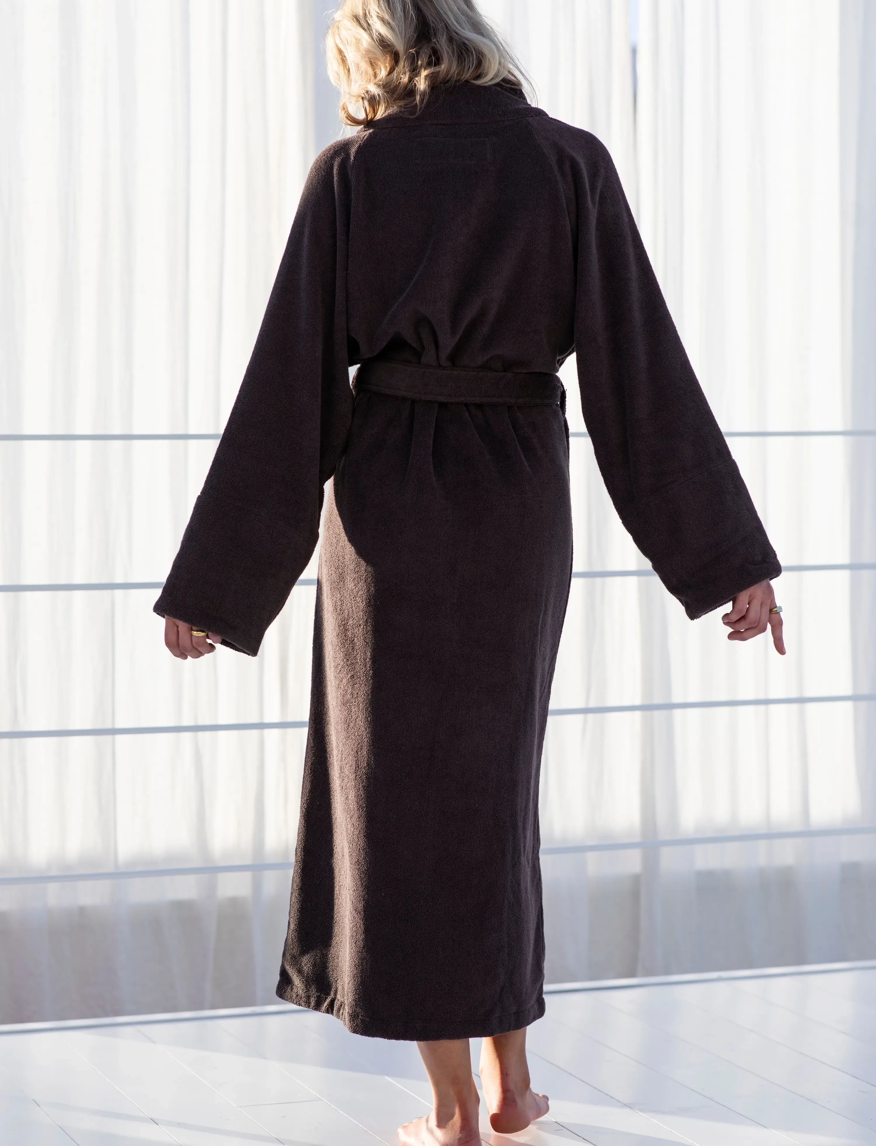 Bongusta Naram Bathrobe, L/XL, Bathroom Textiles, Braun - Robes, Frauen