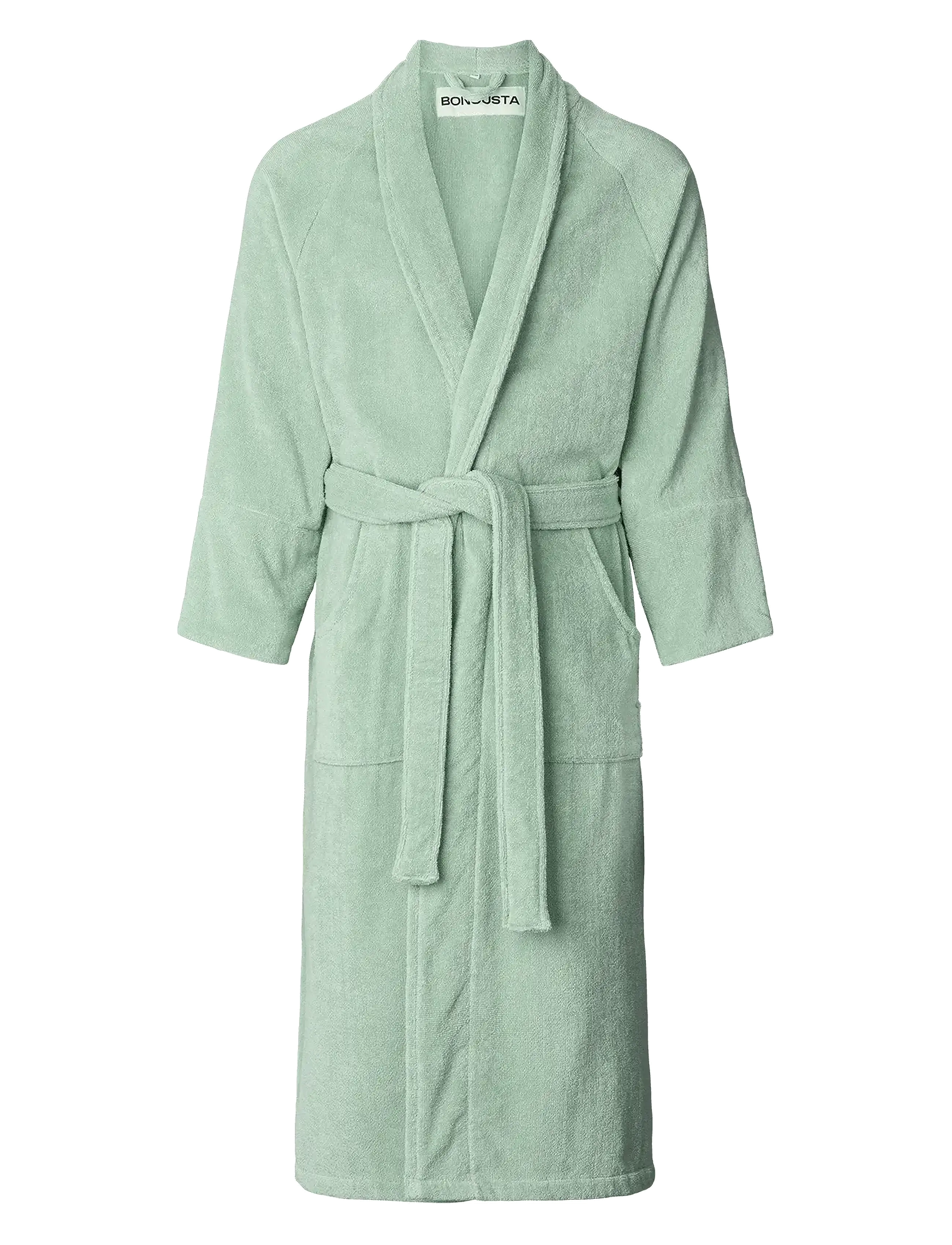 Bongusta Naram Bathrobe, Morgenkåbe, Grøn, Str: S/M