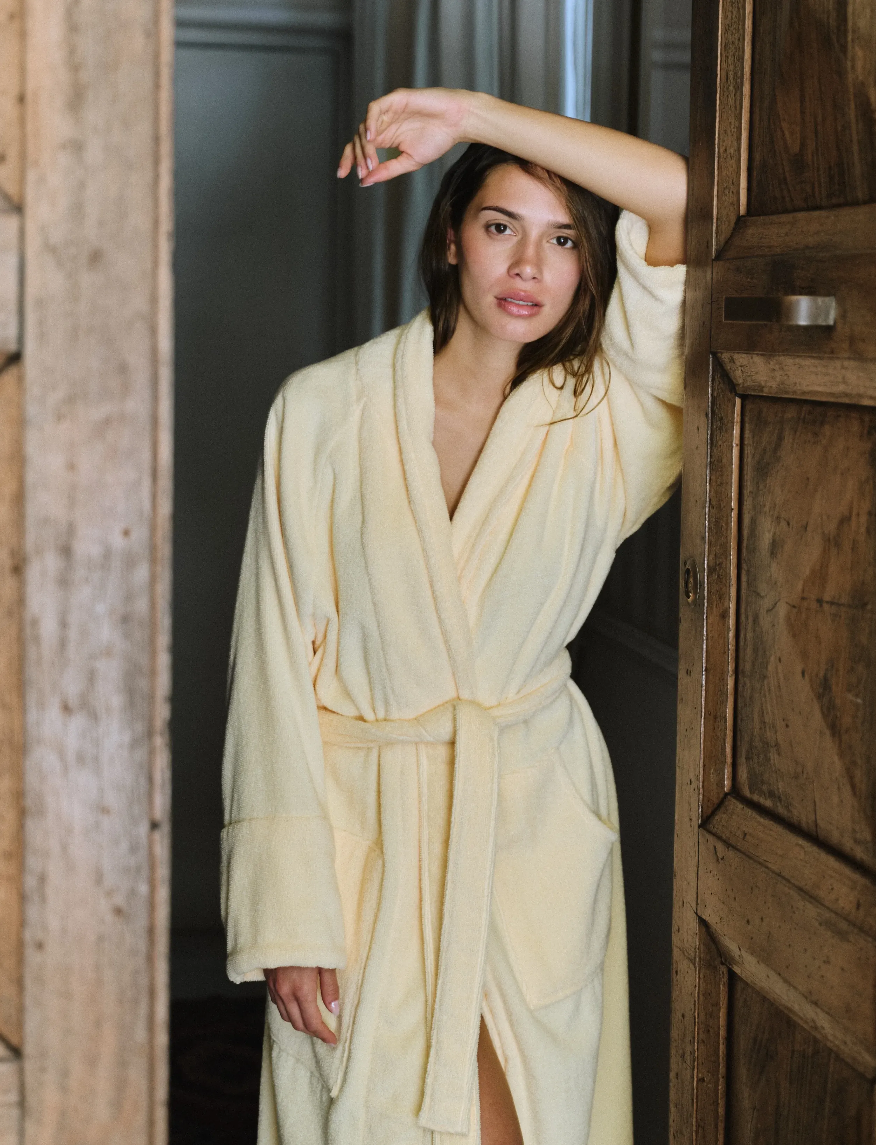 Bongusta - Naram Bathrobe - shop etter pris - vanilla - 2