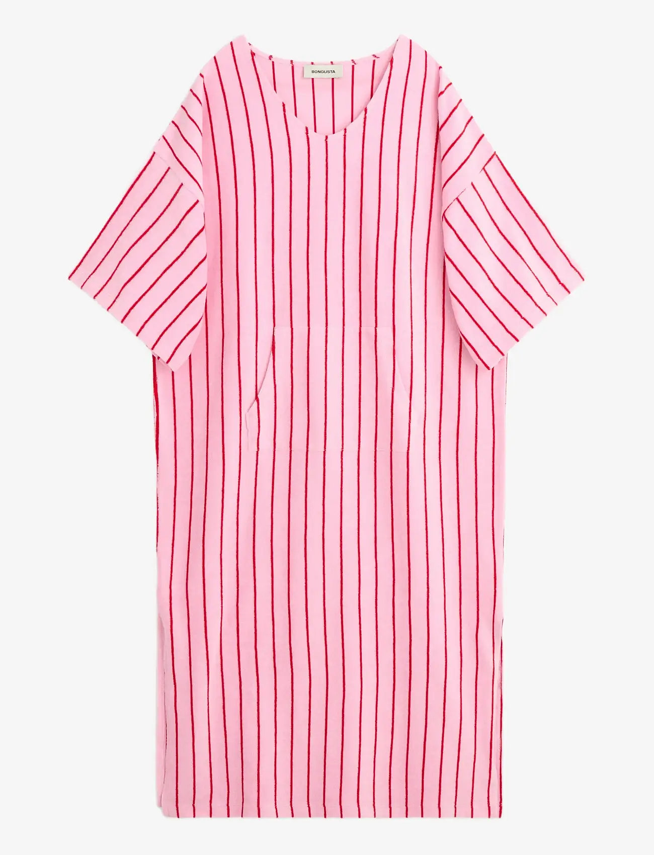 Bongusta - Naram Kaftan Dress - hverdags stil - baby pink & ski patrol - 1