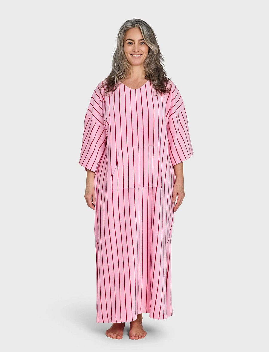 Bongusta - Naram Kaftan Dress - igapäevane stiil - baby pink & ski patrol - 0