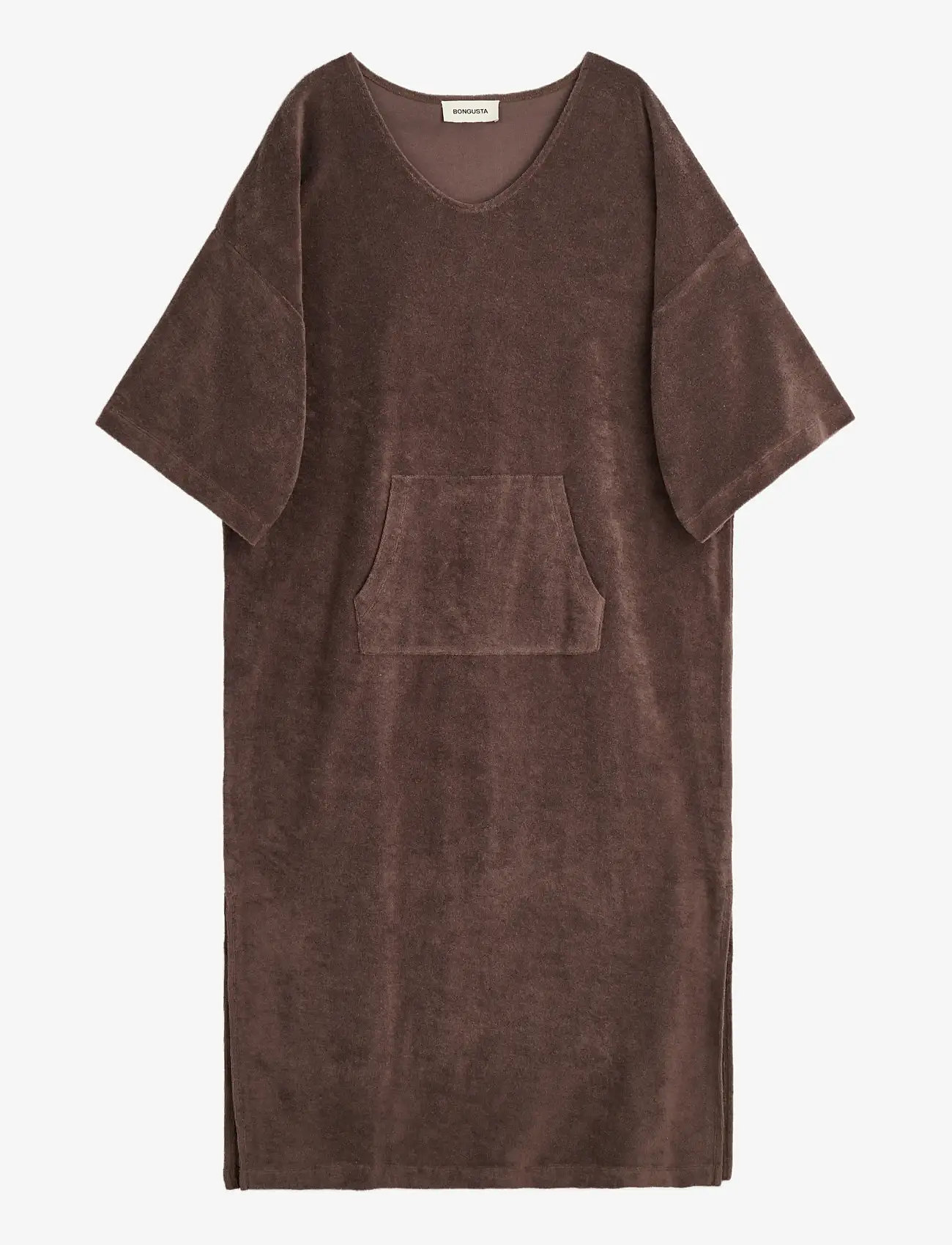 Bongusta - Naram Kaftan Dress - alltags-style - coffee - 1