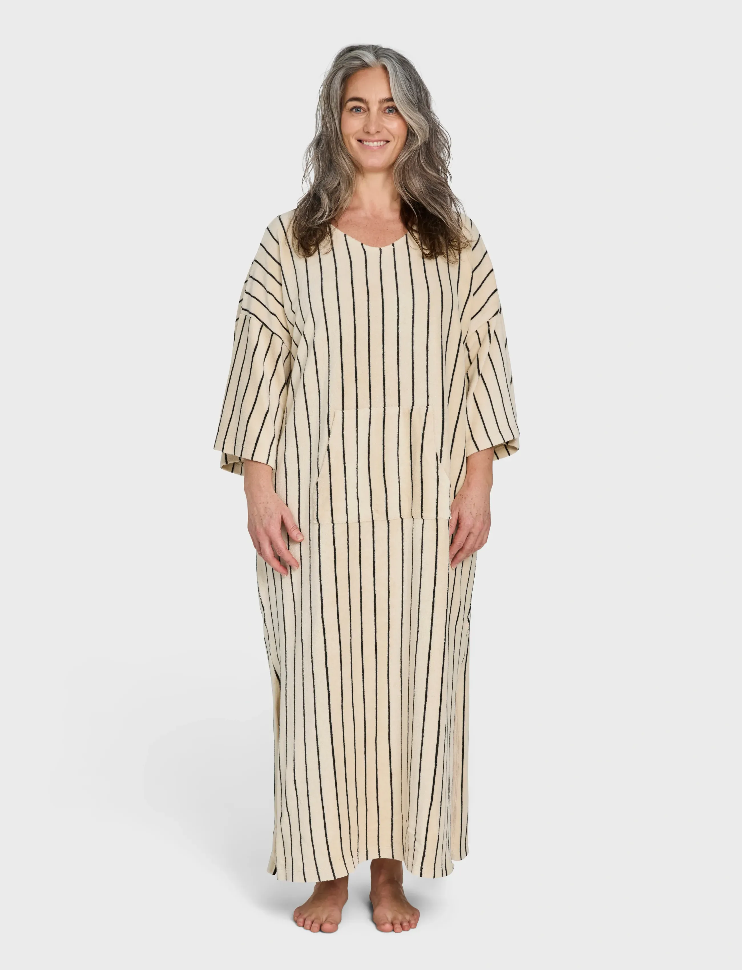 Bongusta Naram Kaftan Dress, L/XL, Cream, Tekstiler Til Badeværelset > Badekåber, Unisex