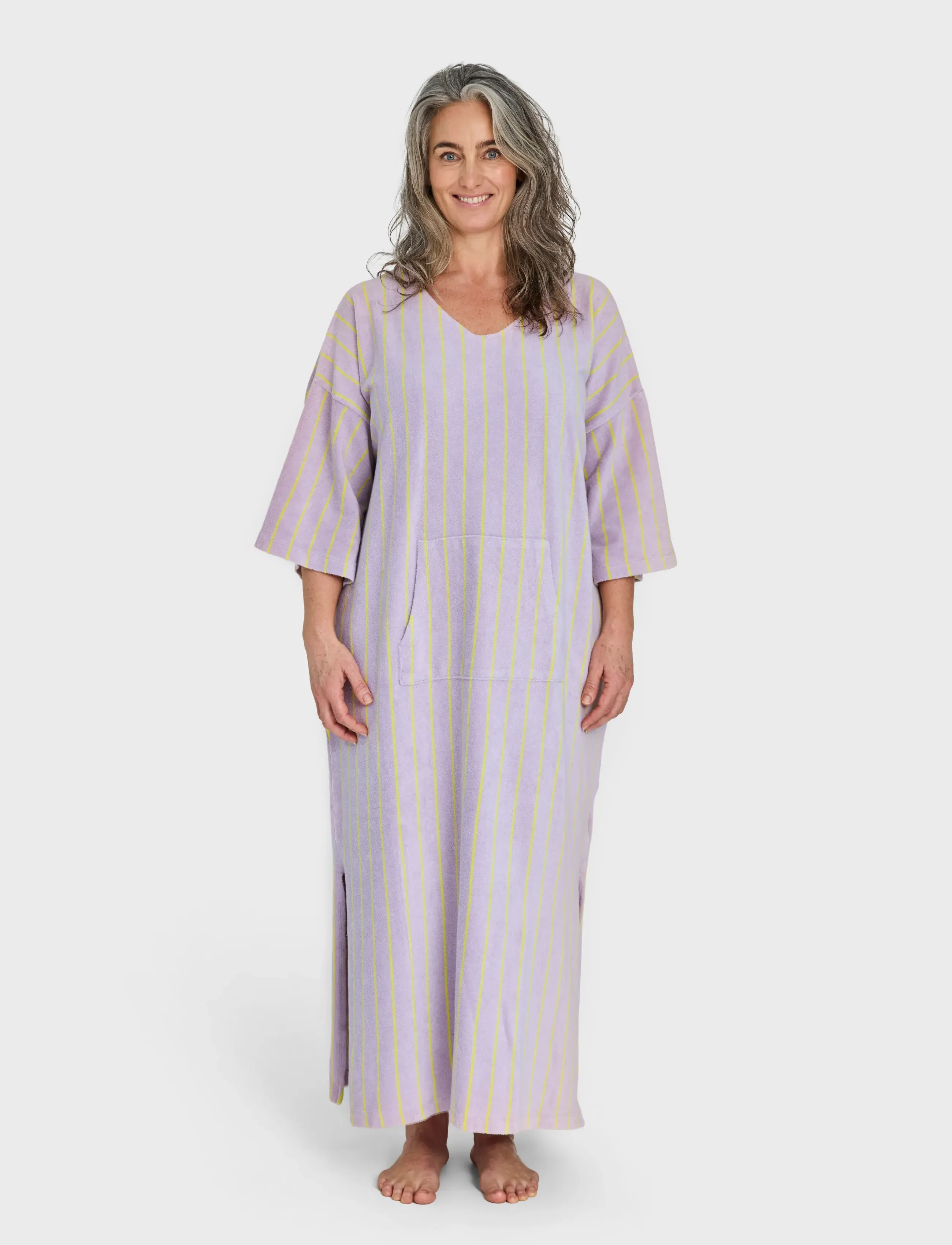 Bongusta Naram Kaftan Dress, S/M, Purple, Tekstiler Til Badeværelset > Badekåber, Unisex