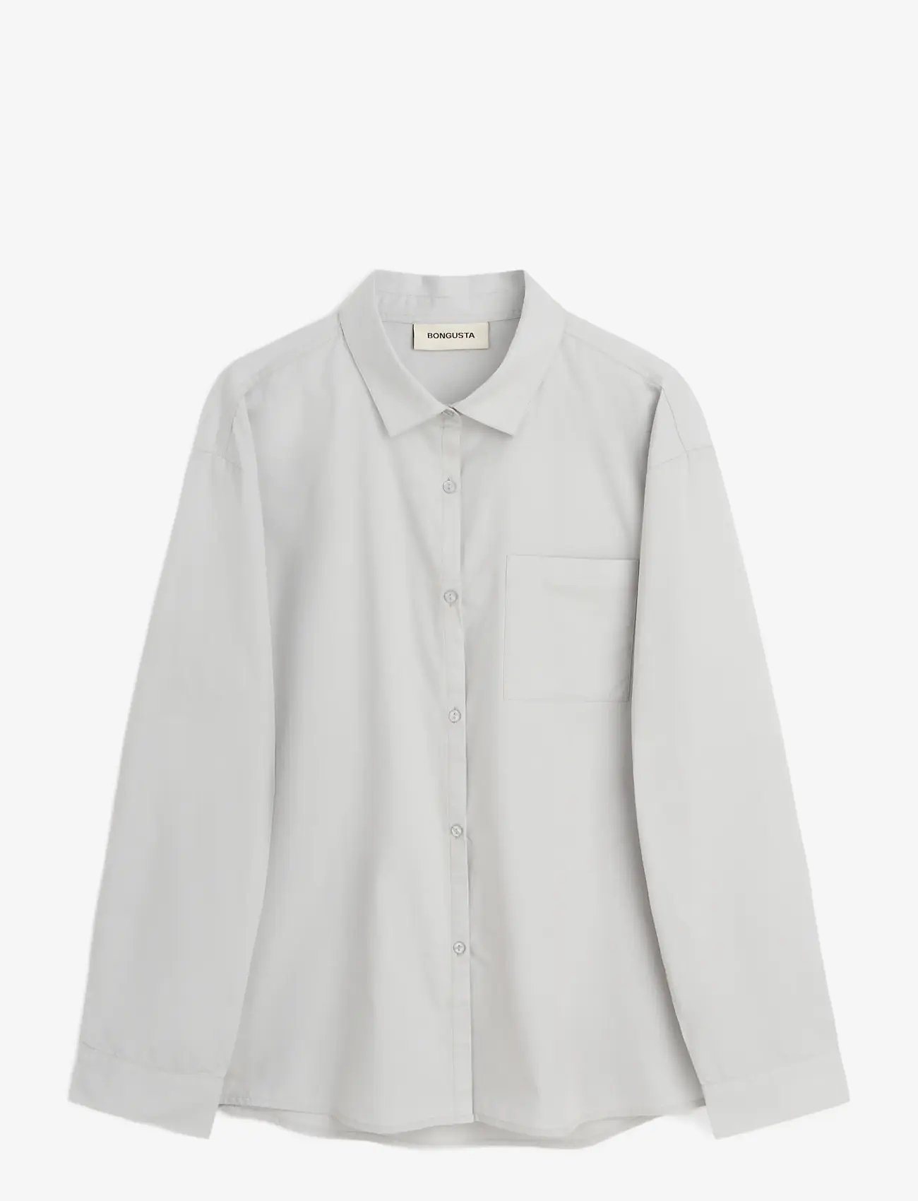 Bongusta - Sahej Long Sleeve Shirt - langärmlige hemden - grey - 1