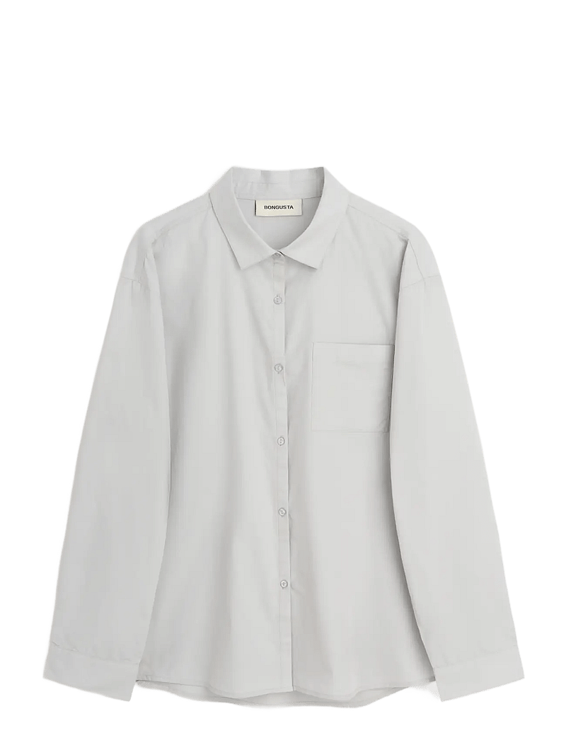 Bongusta - Sahej Long Sleeve Shirt - langärmlige hemden - grey - 1