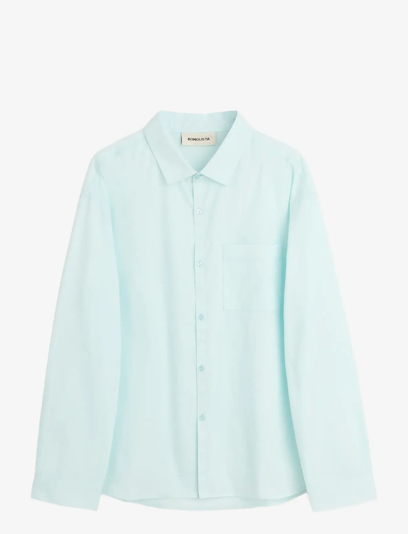 Bongusta - Sahej Long Sleeve Shirt - langärmlige hemden - ice blue - 1